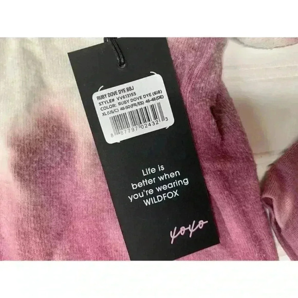 Wildfox Sweatshirt Ruby Dove Dye Sweater Jumper XL NEW. 246 - Picture 5 of 5